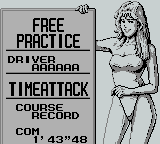 Fastest Lap screenshot 5 for GameBoy